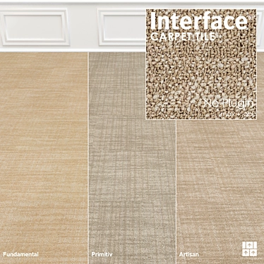 Contemplation Texture: 3-Color Carpet Tile 3D model image 1 