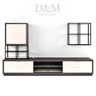 Smartcube TV Wall Unit by D&M 3D model image 1 