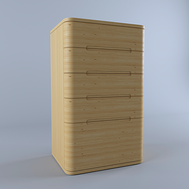 Contemporary Nightstand 3D model image 1 