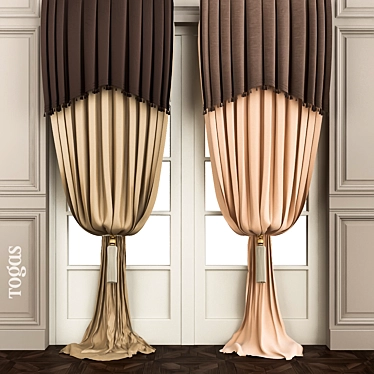 Elegant Drapes for Timeless Charm 3D model image 1 