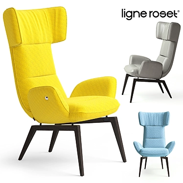 Modern French Design: Ligne Roset @-Chair 3D model image 1 