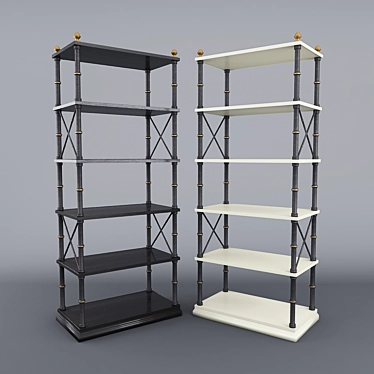Classic Storage Racks 3D model image 1 