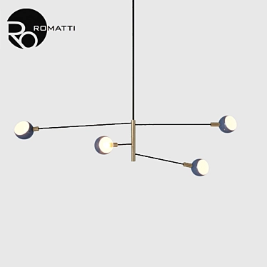 Contemporary Pendant Light: Type 3D model image 1 