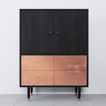 Midcentury Modern Cabinet - Gullfoss 3D model image 1 