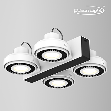 SATELIUM Ceiling Light: 3490/4C - Modern and Elegant 3D model image 1 