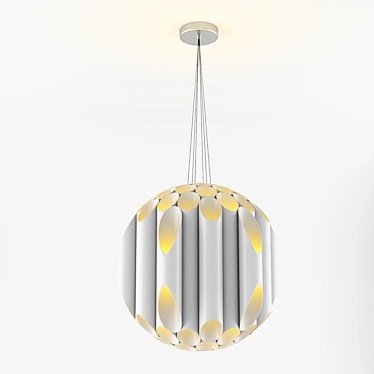 Modern PVC Pendant Light 3D model image 1 