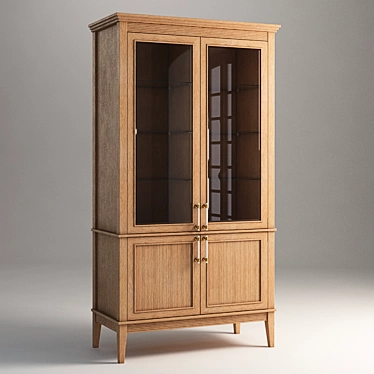 Elegant Trevis Large Cabinet 3D model image 1 