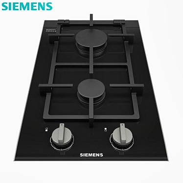 Siemens iQ700 Gas Hob: Compact Ceramic Control 3D model image 1 