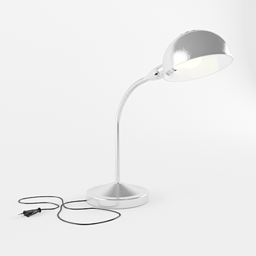 Sleek Chrome Table Lamp 3D model image 1 