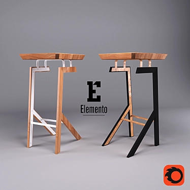 ANIMA Stool: Stylish Seating Solution 3D model image 1 