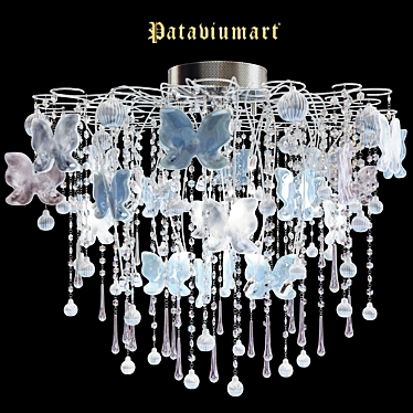 Pataviumart Ceiling Lights: Art Deco Glamour 3D model image 1 