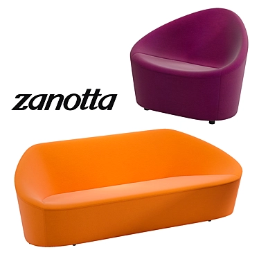 Club 1010 Sofa & Armchair: Luxury Comfort for Modern Living 3D model image 1 