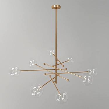 RD15 8-ARM Chandelier: Elegant Lighting from Schwunghome 3D model image 1 