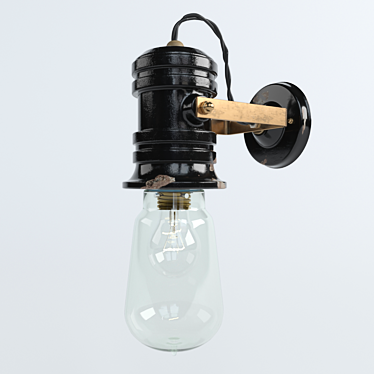 Rustic Chic Lighting Set: Ferroluce Retro Urban 3D model image 1 