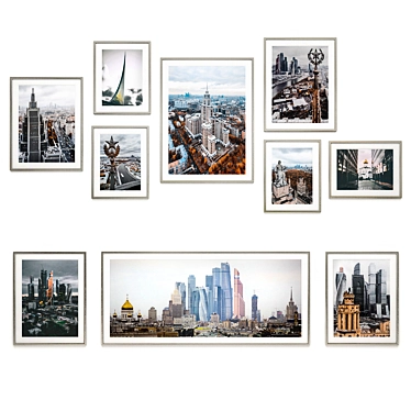 Moscow Cityscape Photography Set 3D model image 1 