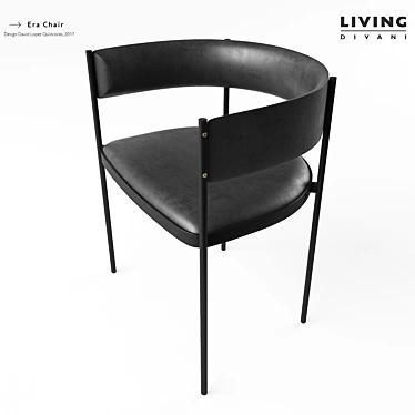 Elegant Leather Chair: Era 3D model image 1 