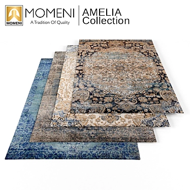 Momeni Amelia Collection: Elegant Rugs Couples Classic Colors 3D model image 1 