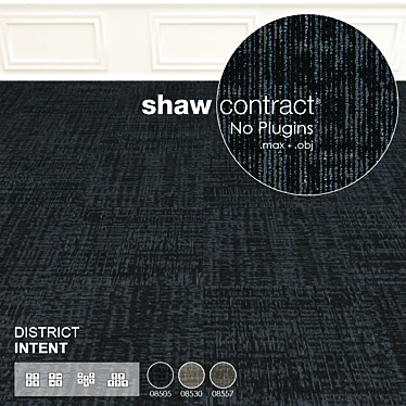 Urban Chic Shaw District Intent Carpet Tiles 3D model image 1 