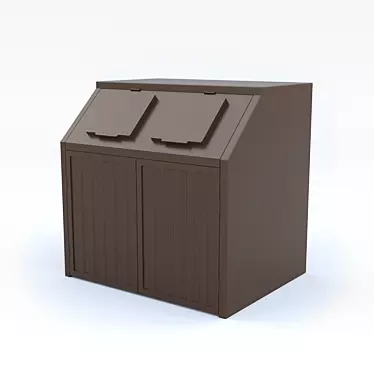 Moscow Garbage Storage Bin 3D model image 1 