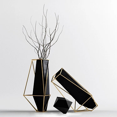 Sleek Suiza Vases: MARTIN AZUA 3D model image 1 