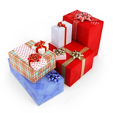 Title: Festive Boxes: Perfect Gifts for Every Occasion 3D model image 1 