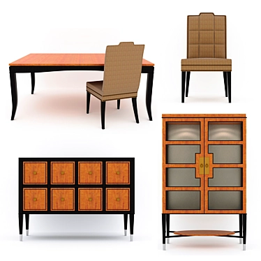 Fine House 6002 Series: Elegant Chinese Furniture 3D model image 1 