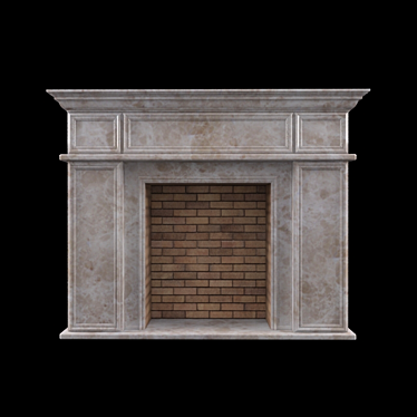 Title: Modern Fireplace Portal 3D model image 1 