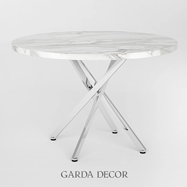 Garda Decor Round Dining Table 3D model image 1 