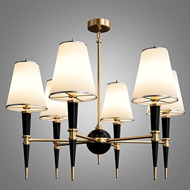 Regal Revival: Jonathan Adler Versailles Chandelier 3D model image 1 