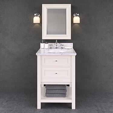 Elegant Bathroom Furnishings 3D model image 1 