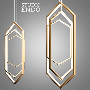 Elegant Luminary: Studio Endo Chandelier 3D model image 1 