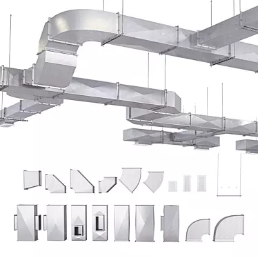High-Efficiency Ventilation System 3D model image 1 