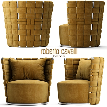 Roberto Cavalli Bell Lounge Chair 3D model image 1 