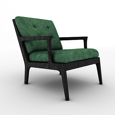 Elegant Bergere Chair: Stylish Comfort 3D model image 1 