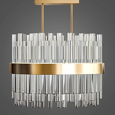 Elegant Bond Street Chandelier 3D model image 1 