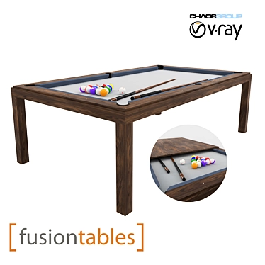 Woodline Fusion Table: Mixing Nature and Functionality 3D model image 1 