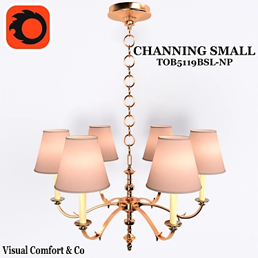 Channing Small: Modern Ceiling Light 3D model image 1 