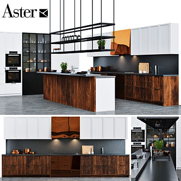 Modern Italian Cuisine: Aster CUCINE FACTORY 3D model image 1 