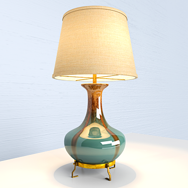 Aubrey Ceramic Table Lamp 3D model image 1 