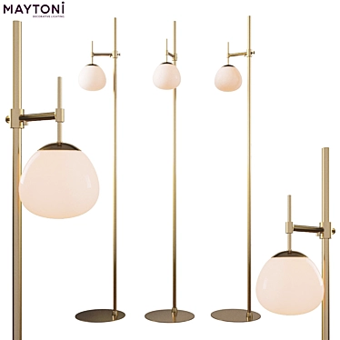 Erich Maytoni Steel Floor Lamp 3D model image 1 
