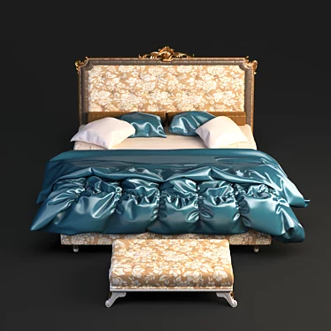 Monarche Bed: Sleek Elegance for Luxurious Comfort 3D model image 1 