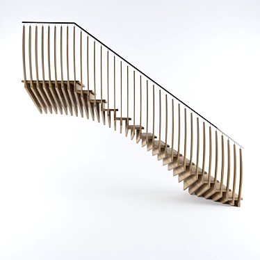 SleekMind Staircase 3D model image 1 