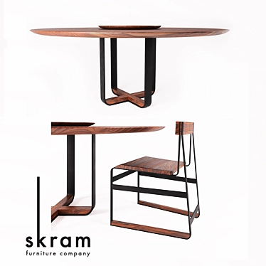 SKRAM / piedmont round dining table / piedmont # 3 chair