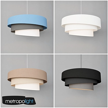 Modern METROPOLIGHT IONOS Lighting Set 3D model image 1 