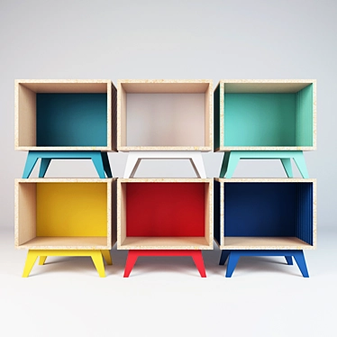Modular Shelves: Versatile Design 3D model image 1 