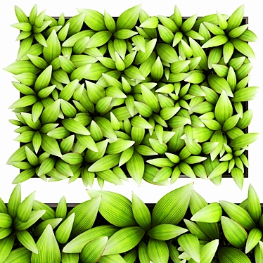 Palm Grass Vertical Garden 3D model image 1 