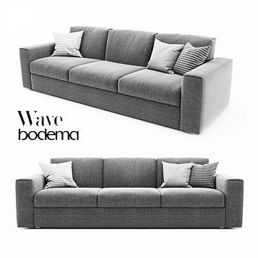 Bodema Wave Modern Sofa 3D model image 1 