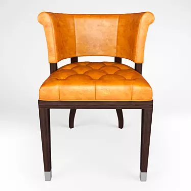 Merlot Finish Dining Arm Chair 3D model image 1 