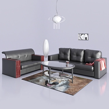 Modern Scandinavian Furniture Collection 3D model image 1 