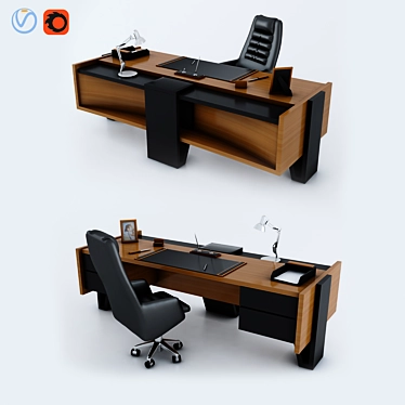 Modern ROSSI Office Furniture 3D model image 1 